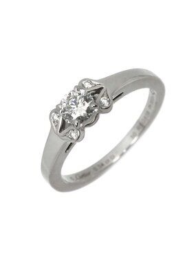 Cartier Ballerina Diamond 50 Ring Platinum Ballerine